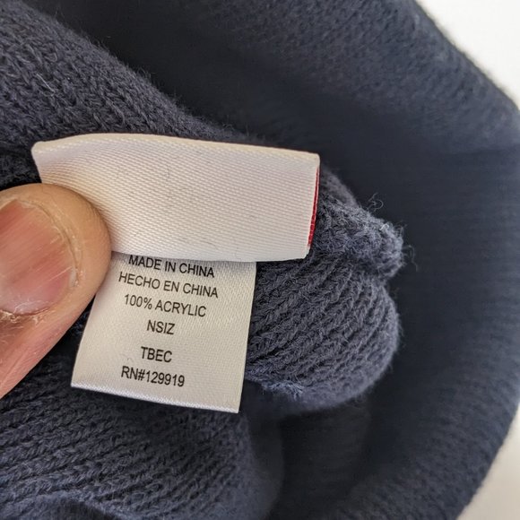 Men's Levi's® Knit Cuffed All Season Beanie - Navy - Picture 11 of 15